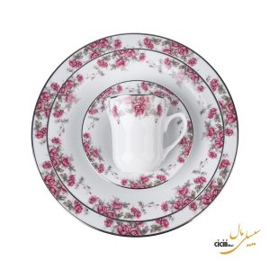 سرویس غذاخوری چینی زرین ایران ایتالیا اف آران