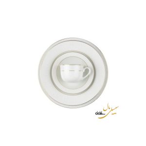 سرویس غذاخوری چینی زرین ایران ایتالیا اف سپید صدف