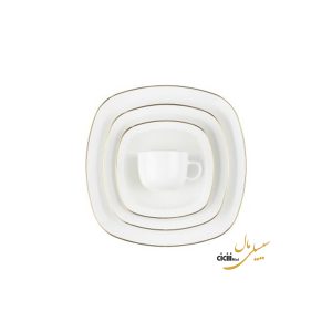 سرویس غذاخوری چینی زرین ایران کواترو زرین